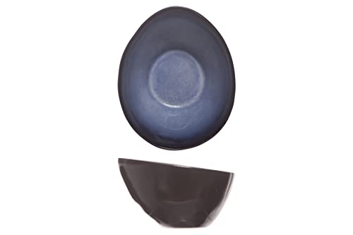 Cosy & Trendy Ovale Schale aus Steingut, Saphirblau, 10 x 7,5 x 6 cm,...