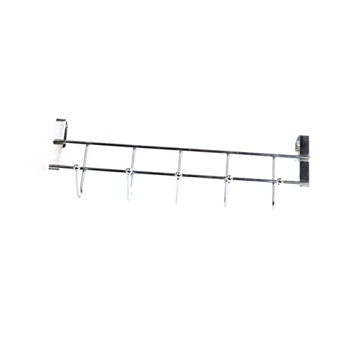 NAMOARLY Silver Kitchen Storage Rack Door Back Hook Stainless Steel Hook Wall Clothes Hanger