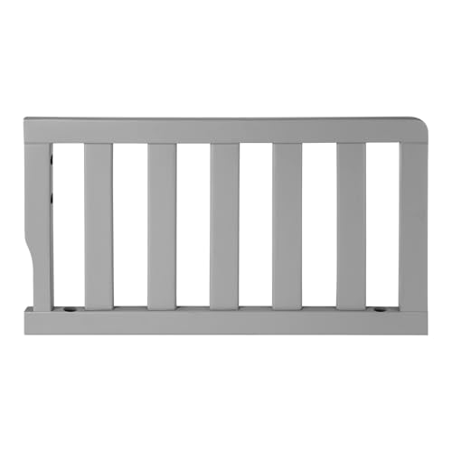 Image of Toddler Safe Guardrail Compatible with Dream On Me Convertible Crib, Crib Rail for Prevent Toddler from Rolling Off The Bed, Gray