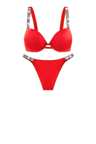 Image of Women Girl's Plain Cotton Padded Push-up Wireless Underwired Sports Non Padded Regular V Secret Everyday Wear Stylish Wired Non-Wired Full Coverage T-Shirt Solid Bra Underwear Lingerie Set