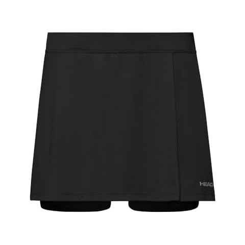HEAD Girl's Easy Court Tennis Skort, Black Cover