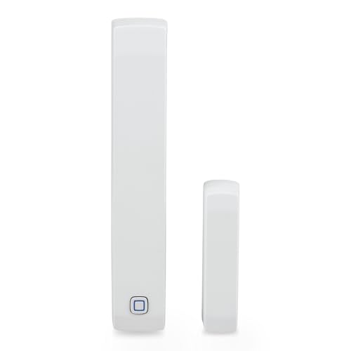 Homematic IP Smart Home Fenster- und Türkontakt mit Magnet, digitaler Sensor zum effizienten Heizen, Überwachung der Fenster per App, Energie sparen, Alexa, Google Assistant, 151363A0