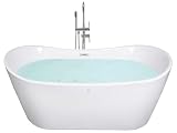 Vasca da bagno freestanding con idromassaggio e LED