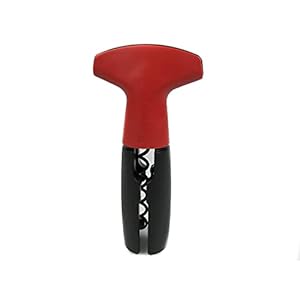 TUPPERWARE keukenhulp opener flessenkist rood-zwart D144 kurkentrekker 15260