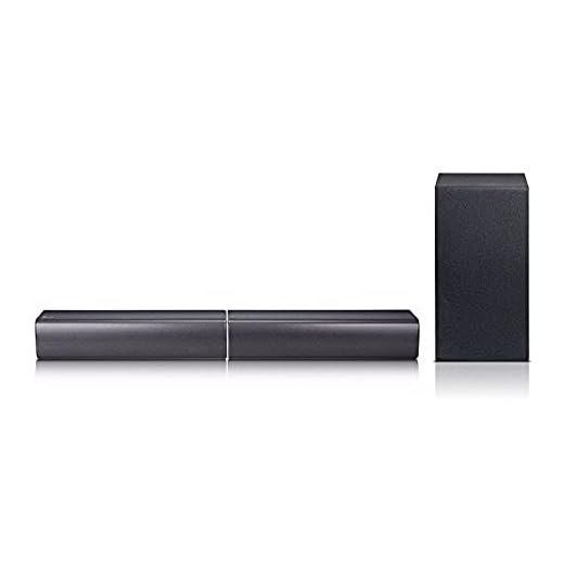 LG SJ7 - Barra de sonido inalámbrica de 320 W (altavoces independientes, subwoofer inalámbrico de 180 W, sistema 4.1, DTS Digital Surround, Dolby Digital, Active subwoofer, bluetooth 4.0) negro