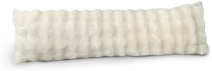 Sweet Dreams Luxury Faux Fur Bolster Pillow – Extra Long Soft Plu...