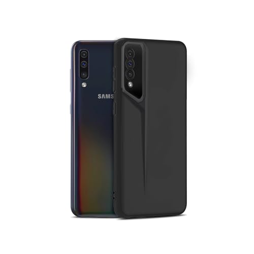 Image of Amazon Brand - Solimo Ultra-Thin Blade Runner Series Matte Finished Camera Protection Soft Back Cover for Samsung Galaxy A50 | A50s | A30s - Black