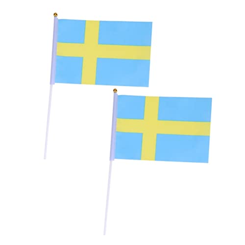 Drapeaux suédois à agiter lot de 100 pour fêtes et événements