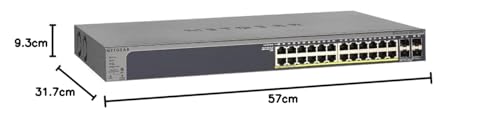 Image of Netgear GS728TPP Gigabit Ethernet Smart Managed Pro Switch (Grey)