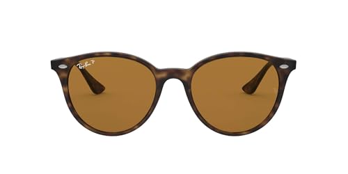 Ray-Ban RB4305 Round Sunglasses, Light Havana/Polarized Brown, 53 mm