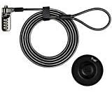 I3C Laptop Cable Lock, 4 Digital Combination Lock, Security Computer Cable Lock, Anti Theft Combination Lock for iPad Tablet Laptop MacBook Dell HP Lenovo Samsung Android and Other Device