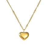 Collar de hombre para mujer, collar con colgante de corazón de amor