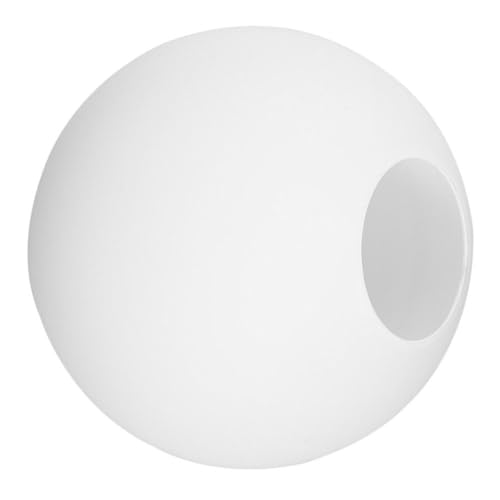 YOSADIER Paralume in Vetro Rotondo Bianco Migliora la Morbidezza della Luce Design Elegante Decorativo per Lampade da Tavolo e Piantane per Casa e Ufficio