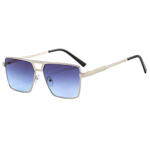 Lunettes de soleil en métal vintage pour hommes et femmes avec protection UV400