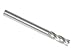 Carbide End Mill, Uncoated, 1" Shank Diameter, 4 Flute, Single, 4" Length, 0.06" Corner Radius