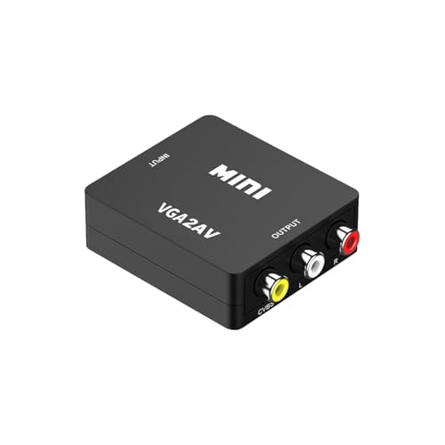���{�̒������ MSL FORCE HDMI to 3RCA �ϊ��R���o�[�^�[ 1080p �t��HD �A�i���O�ϊ� NTSC/PAL �؂�ւ� �R���|�W�b�g �� �� �� 3�F�[�q �P����� �r�f�I�ϊ��� VGA (IN) to RCA (OUT)