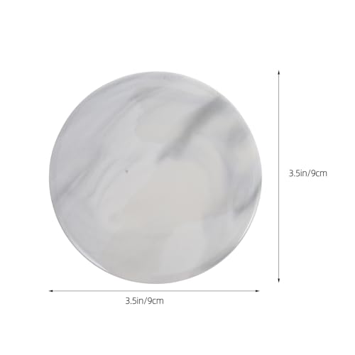 Dessous de verre en marbre gris et support de sceau de cire - 4