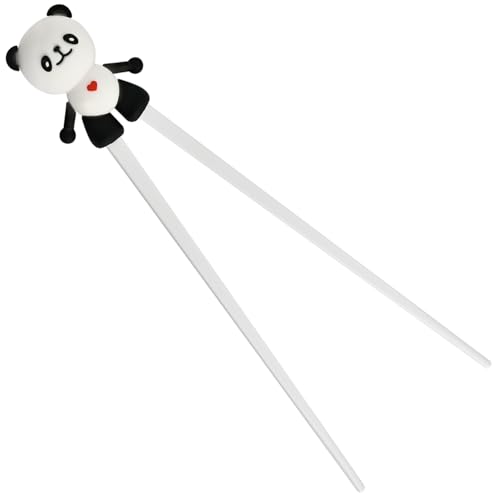 Training Chopsticks  Rebound Beginner Chopsticks Reusable Non-Slip Heat-Resistant Learning Chopstick for Noodles Ramen Eating Tools (Panda)