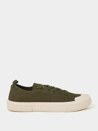 Image of Styli Men Canvas Lace-Up Casual Shoes | Round Toe Sneakers | Cushioned Footbed| Comfortable Everyday Wear Footwear for Casual, Travel & Outdoor Use