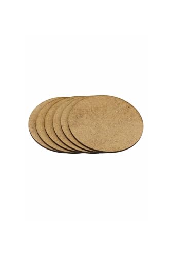 Platos de Madera sin Acabado 10 Piezas 11.8 in Diámetro miniatura 3
