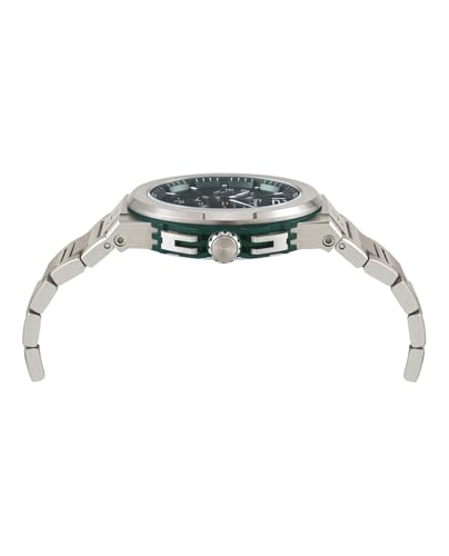 F-80 Titanium Tech Collection Luxury Mens Watch Timepieces with a Grey Bracelet Featuring a Titanium Case and a Green Dial2