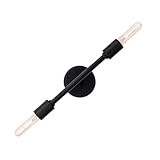 Facile à utiliser : il suffit de connecter les fils et d'insérer deux ampoules, applique murale pour salle de bain, éclairage d'appliques de salle de bain