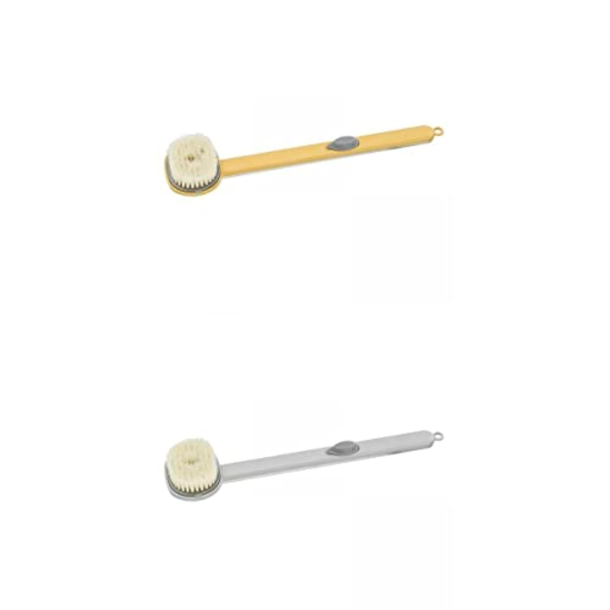 Long Handle Brush with Shower Gel Container, 2Pcs