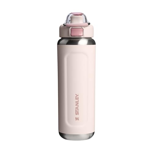 STANLEY Wellspring Bottle 0.7L - 12 Horas Fría - 40 Hours Helada - Sin BPA Botella Agua Acero Inoxidable - Apta Para Lavavajillas - Aislamiento Al Vacío - Rose Quartz