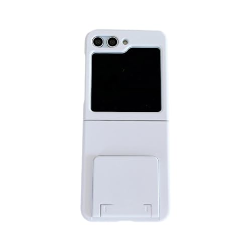 Coque Samsung Z Flip 5 4 3 en acrylique rigide transparent avec support pliant