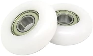 1pcs 8x32x10 Rower Rollers 32mm Diameter POM Coated Rowing Machine Seat Wheel 8 * 32 * 10 Plastic Bearing Pulleys(8x38x10mm)