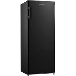 Cookology CTFR235BK Tall Freestanding Larder Fridge in Black | 55x142cm, Metal Back