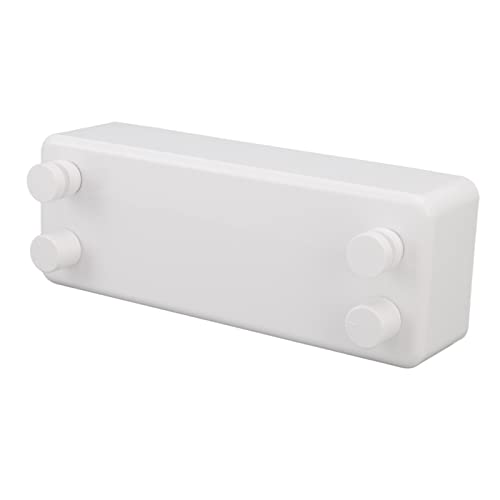 Asixxsix Tendedero Retráctil, Línea de Ropa Doble de Acero Inoxidable de 13.8 Pies, Línea de Ropa Retráctil Montada en la Pared para Uso Pesado en Interiores con Tornillos Autorroscantes (Blanco)