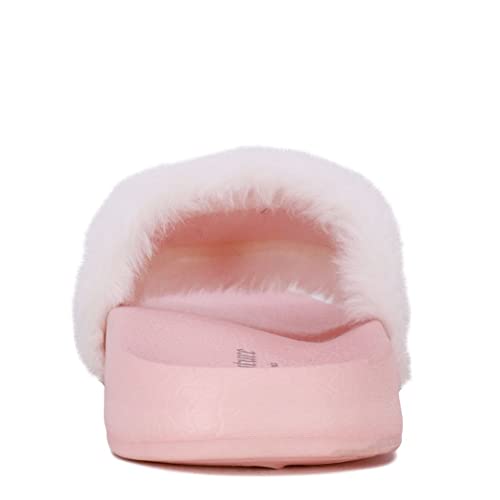 Image of Juicy Couture Kids Girls - Slide Slipper Sandals With Faux Fur Slipper Sandals, Furry Slides, Girls Slip On Slippers