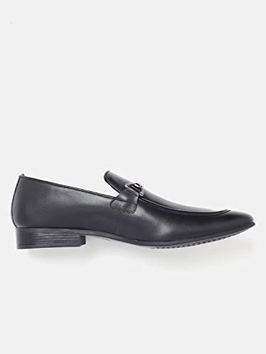 Image of Gabicci Formal Leather Slipon Loafer for Men, Office Wear, Genuine Leather, Buckle Detailing, Style Name Duke