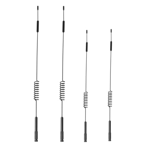 2 Sets Metal RC Car Decorative Antenna for 1/10 TRX-4 TRX4 Ford Bronco D90 D110 Tamiya CC01 Axial SCX10 90046 Upgrade Parts(Black