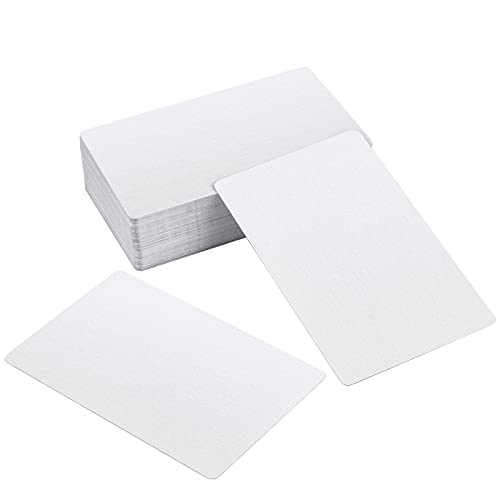 Plaques de Visite en Aluminium Blanc Finition Premium pour Gravure Personnalisée