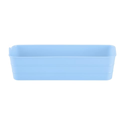 Image of KOLORR Flexi Tray Narrow Flexible Space-Saving Storage, Stackable Storage Organizer, Drawer Organizer Trays for Home, Washroom, Office, and Kitchen Organization Pack of 6 - Blue