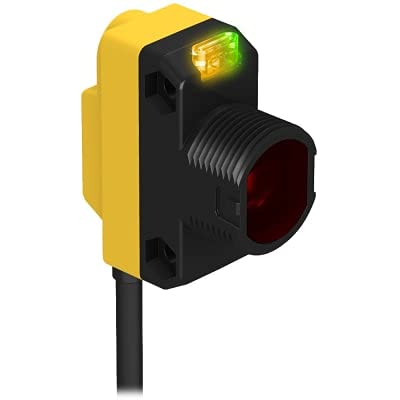 BANNER ENGINEERING QS18EP6XLPCQ5 (97640), Euro 150 MM (6 in) Quick-Disconnect Pigtail, Input: 10-30 VDC, Output: PNP, PHOTOELECTRIC Sensor, QS18 Expert Series Clear Object, Sensor Range: 3000 MM