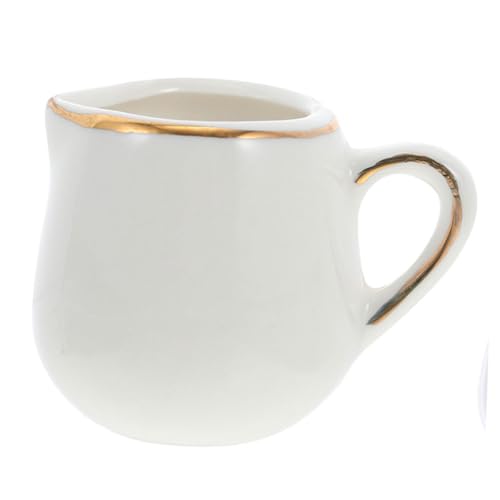CIYODO Milk Pitcher Ceramic Creamer Dispenser Multi-use for Tea Coffee Suitable for Occasions