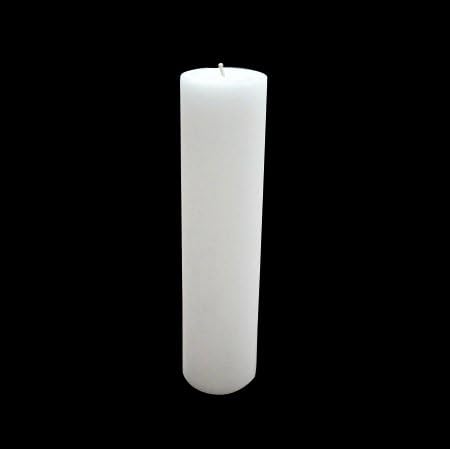Tall Pillar Candle - White,4x18, Unscented, Hand Poured
