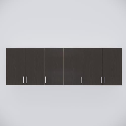 Image of SPECIALITY PANELS 6 Door Modular Wall Mounted Kitchen Cabinet with Adjustable Shelf Space Saving Storage Unit Durable Engineered Wood Cupboard for Kitchen Living Room Utility Organizer Furniture