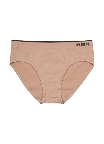 Rbx Women's Underwear 5-Pack Seamless Bikini Panties Briefs Earthy Neutrals Multi M #TOP1