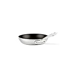 All-Clad 4106NSR2 Stainless Steel Tri-Ply Bonded Dishwasher Safe PFOA-free Non-stick French Skillet / Cookware, 7-Inch, Silver