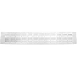 Ventilador Estrecho H&C VENT Rejilla de ventilación 500 x 80 mm de aluminio blanco – Protección contra plagas de ventilación de metal cuadrado de puerta HVAC