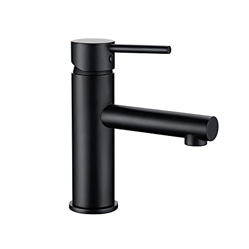 Mitigeur de lavabo noir en laiton avec aérateur économie d'eau - 2