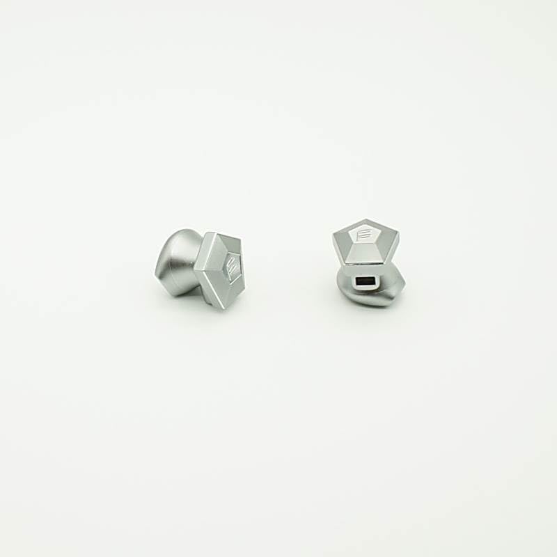 PENON Fidue Thunder 15mm Dynamic Driver + 2 Balanced Armature Hybrid Metal Earphone, 3 Drivers HiFi Flat Head Earbud with 2Pin 0.78mm 4 Shares Copper Silver-Plated OFC 3-in-1 Modular Cable