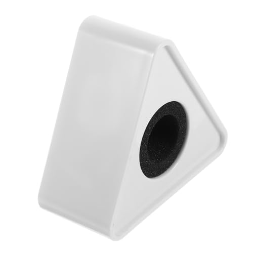 HAPINARY Triangular Microphone Logo Flag Durable Abs Injection Molding Interview Mic Station Flag Portable Design for Professional