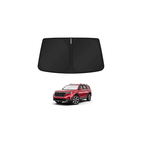Image of KUST Windshield Sun Shade for Honda Pilot 2016-2024 2025 2026 SUV /Chevrolet Chevy Silverado 2014-2018 2019 Window Accessories Shade Sun Visor Cover Foldable Block UV Rays