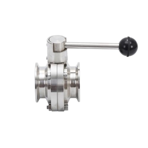 Vanne sanitaire en acier inoxydable 304 de haute précision tri-clamp