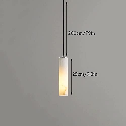 Lámpara colgante de mármol compacta para iluminar espacios estrechos 7
